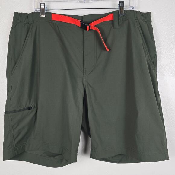 Marmot Forest Green Orange Belt Men's Athletic Shorts XXXL - Picture 1 of 6